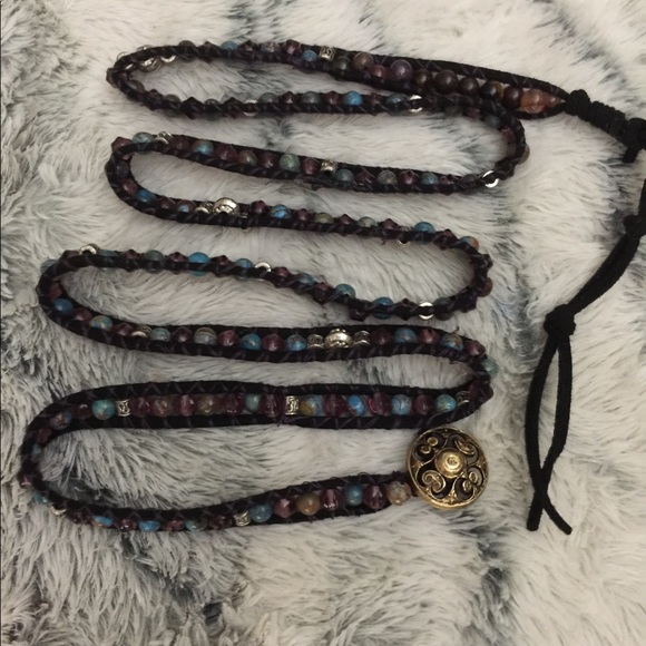 5-WRAP HANDMADE GENUINE LEATHER BRACELET - Picture 5 of 7